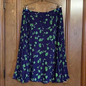 Banana Republic Navy pleated skirt